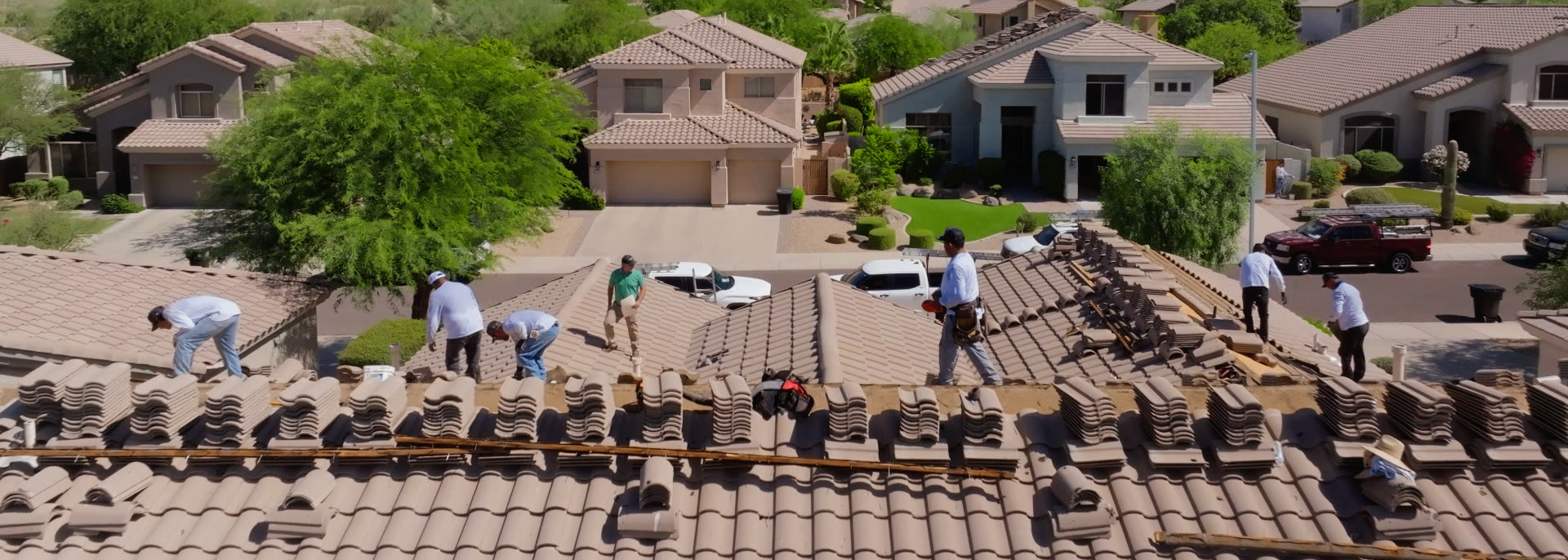 Roof Replacement work by KY-KO Roofing in the Phoenix Valley
