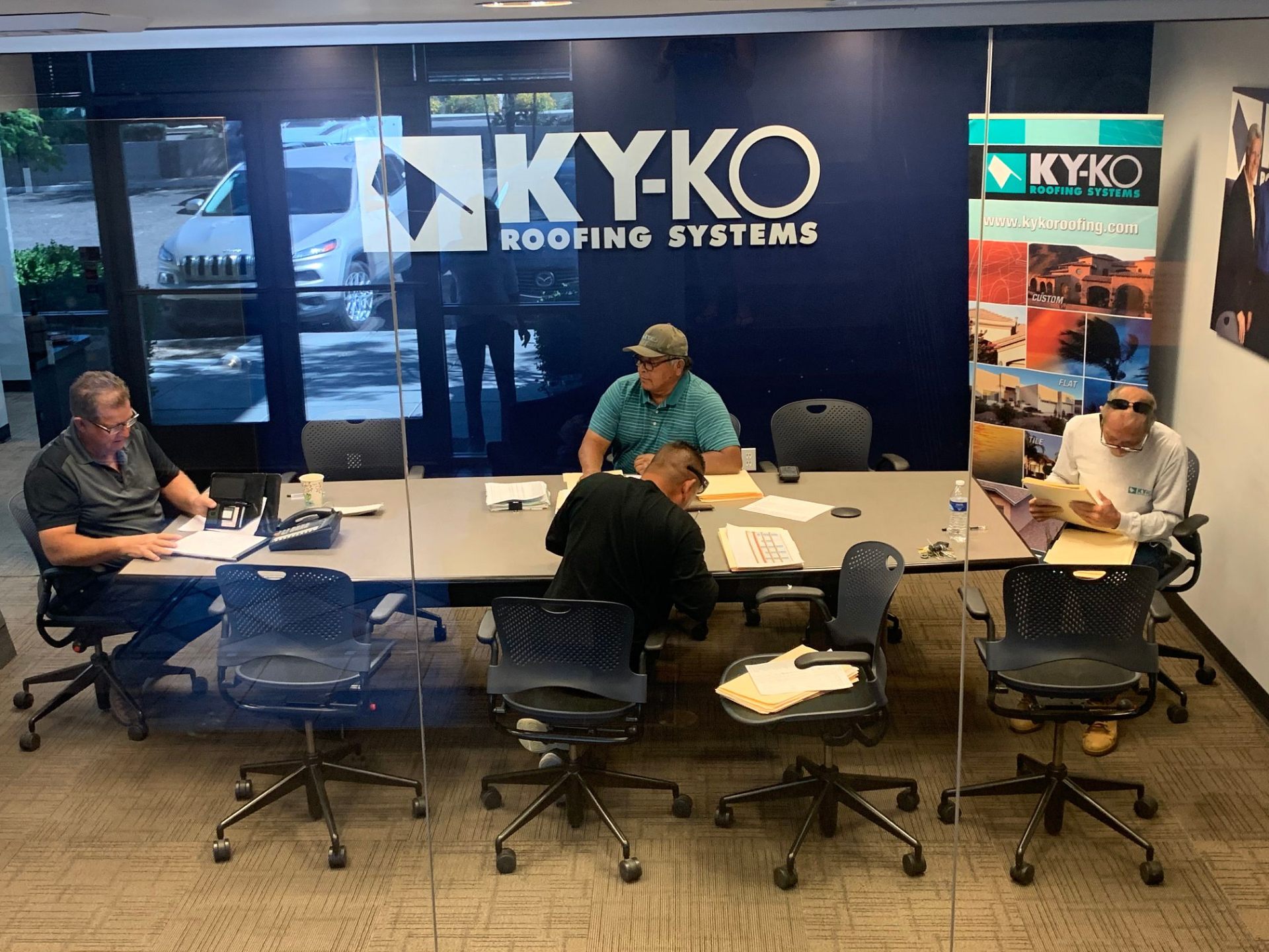 KY-KO team meeting at the office