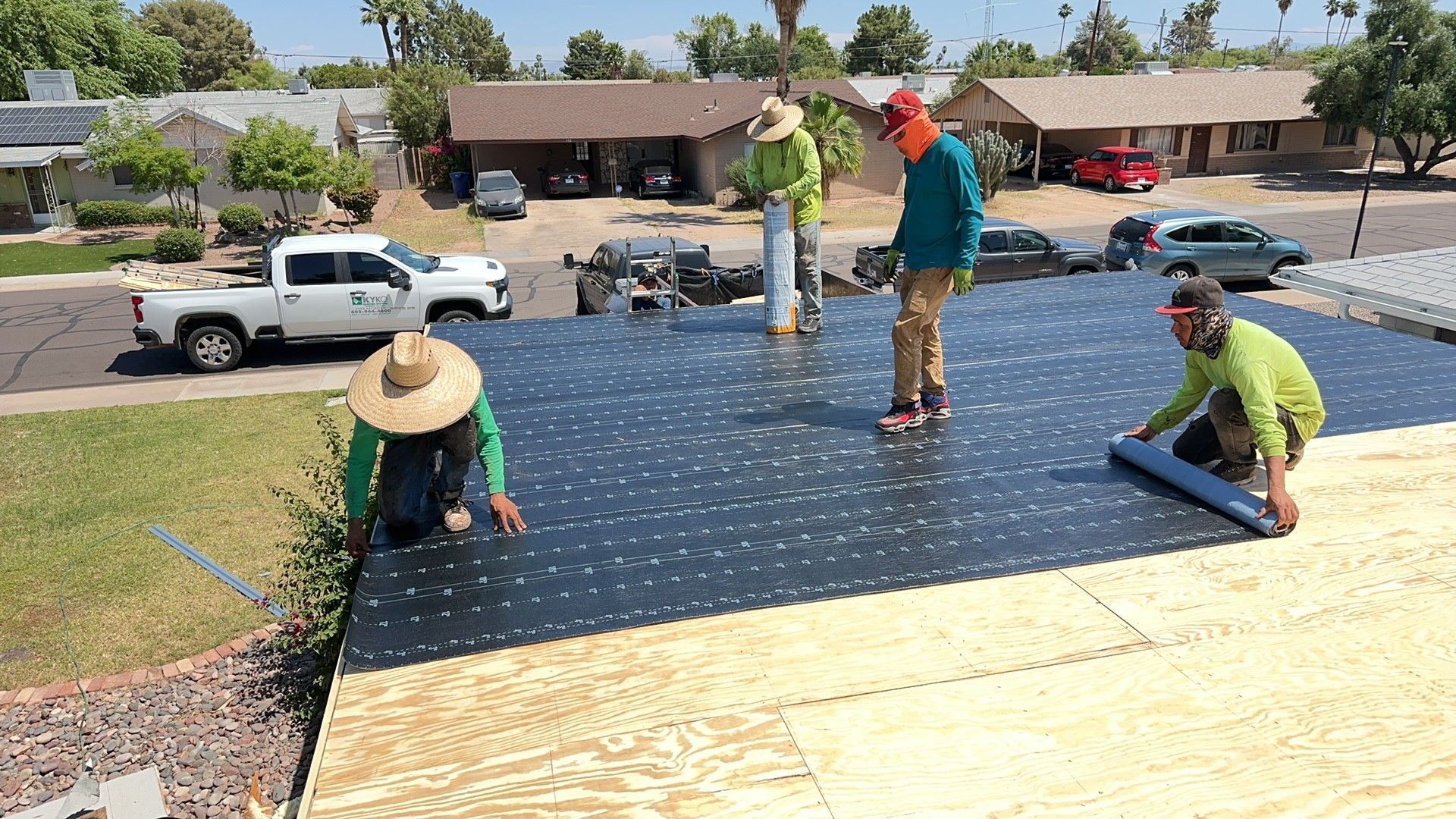 Synthetic Underlayment Dry-In