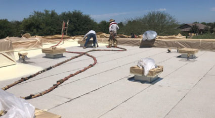 If your home needs a new flat roof, talk to our roofing professionals about your options and different roofing materials.
