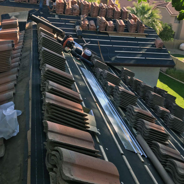 For our Phoenix roofers, professionalism and quality are at the heart of everything we do—including this tile roof installation project.